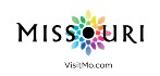 Logo for state tourism with black lettering and multicolored flower design